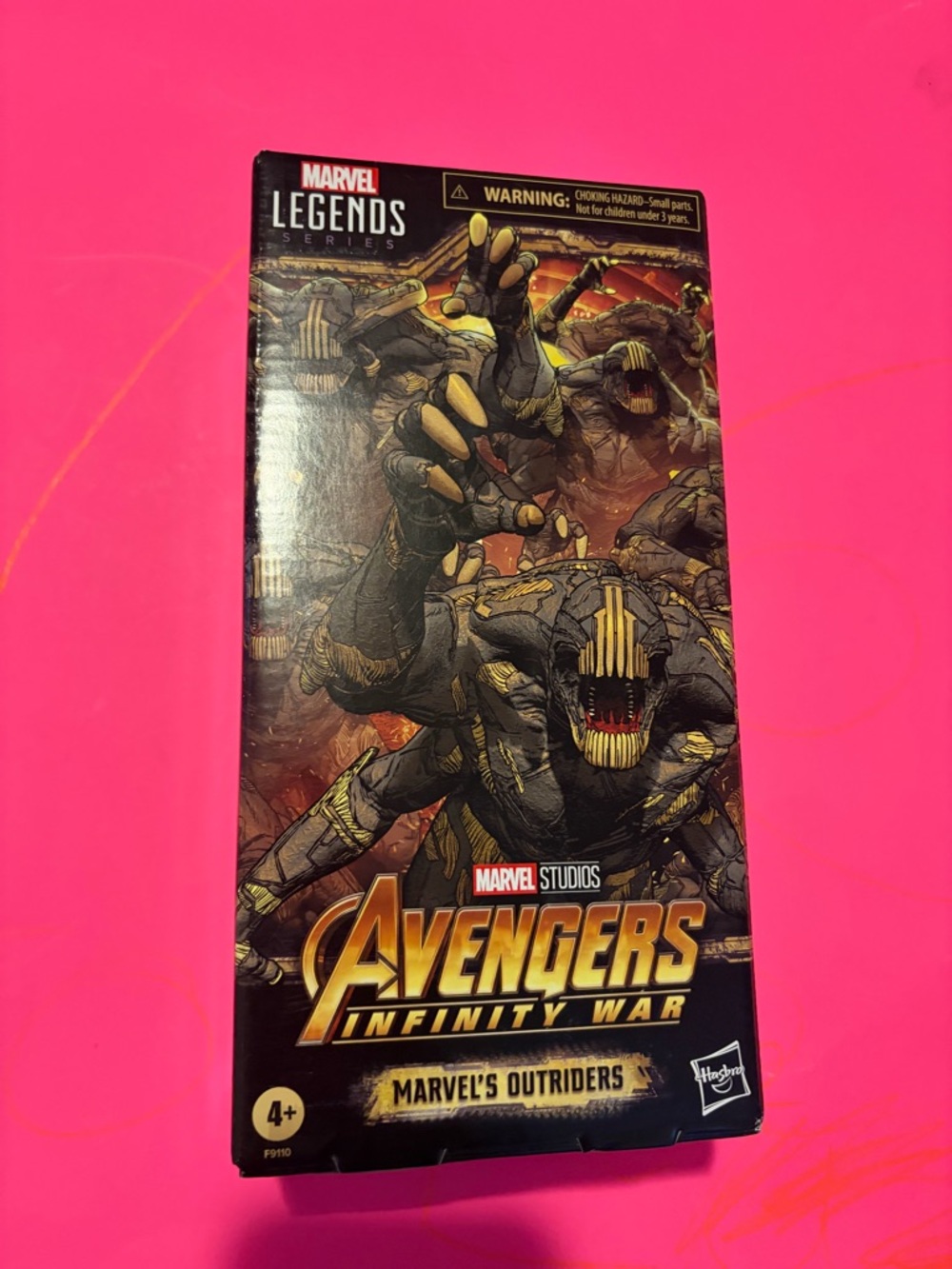Marvel Legends Black and Gold Outriders Figure Packaging
